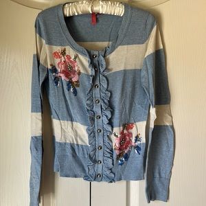 All cotton embellished sweater in excellent condition.